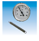Термометр биметаллический накладной ТАВ с пружиной
