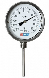 Термометр биметаллический из нержавеющей стали МЕТЕР ТБ-4